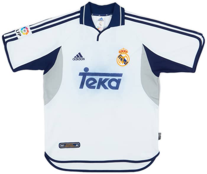 2000-01 Real Madrid Home Shirt Figo #10 - 4/10 - (S)