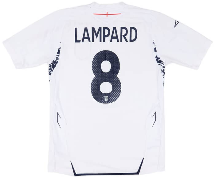 2007-09 England Home Shirt Lampard #8 - 9/10 - (S)