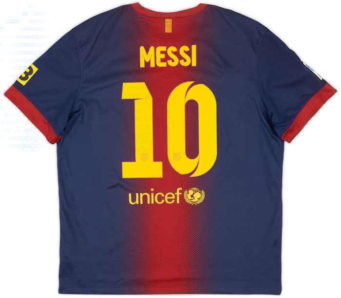 2012-13 Barcelona Home Shirt Messi #10 - 8/10 - (XL)