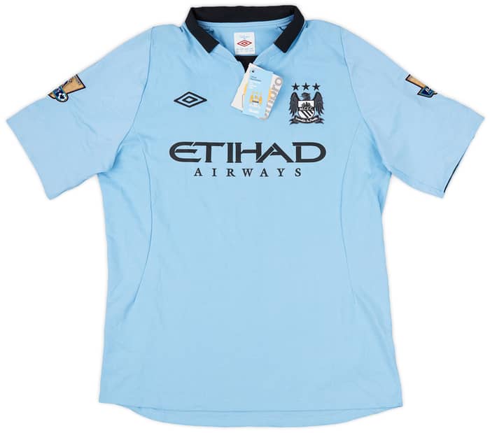 2012-13 Manchester City Home Shirt Kompany #4 (L)