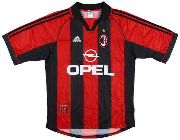 1998-00 AC Milan Home Shirt Weah #9 - 10/10 - (M)