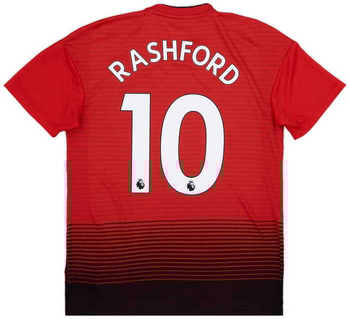 2018-19 Manchester United Home Shirt Rashford #10 - 9/10 - (M)