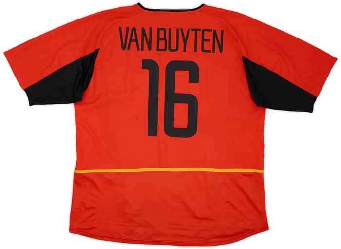 2002-04 Belgium Home Shirt Van Buyten #16 - 7/10 - (XXL)