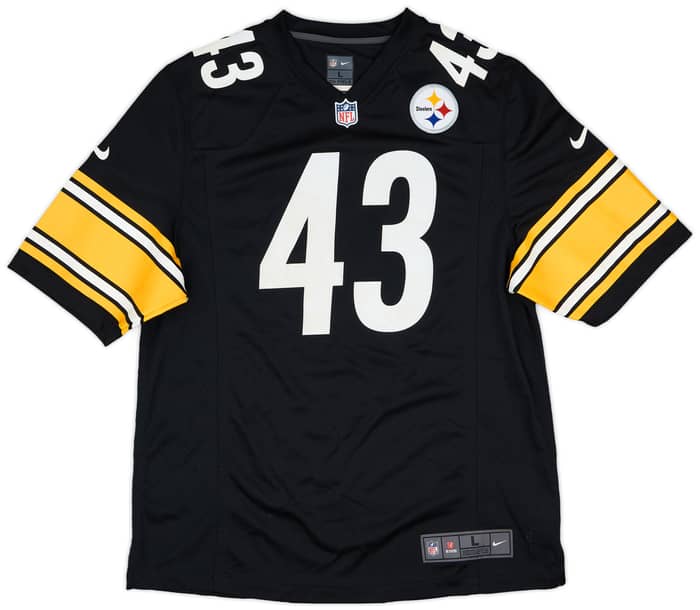 2012-14 Pittsburgh Steelers Polamalu #43 Nike Game Home Jersey - 5/10 - (L)