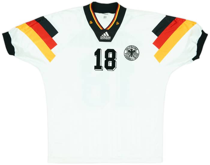 1992-94 Germany Home Shirt Klinsmann #18 - 8/10 - (M)