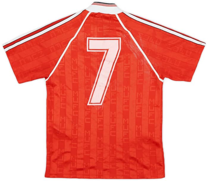 1988-90 Manchester United Home Shirt #7 - 7/10 - (L.Boys)