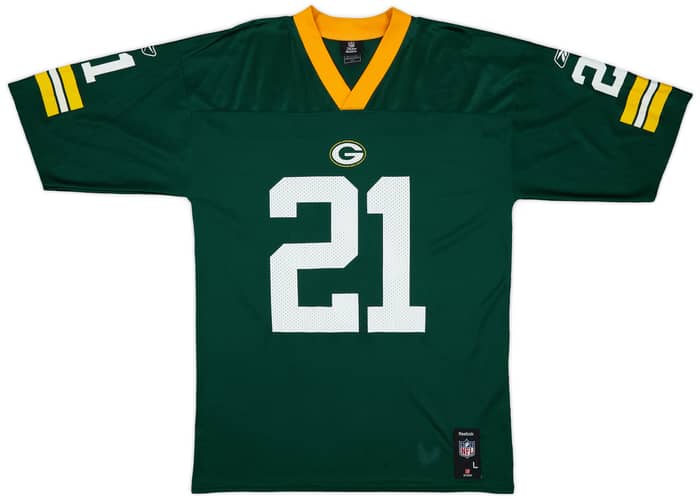 2008-11 Green Bay Packers Woodson #21 Reebok Replica Home Jersey - 8/10 - (L)