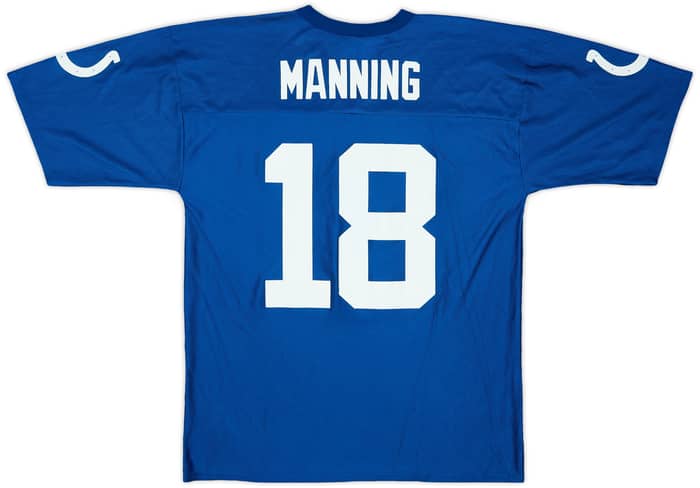 2005-06 Indianapolis Colts Manning #18 NFL Replica Home Jersey - 7/10 - (L)