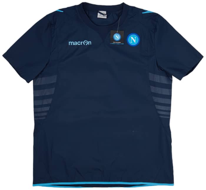 2013-14 Napoli Macron Waterproof Woven Training Shirt - 7/10 - (XXL)