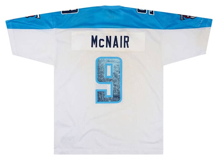 1999-00 Tennessee Titans McNair #9 Champion Jersey (Away) L