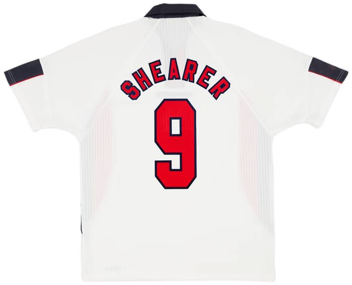 1997-99 England Home Shirt Shearer #9 - 6/10 - (XL)