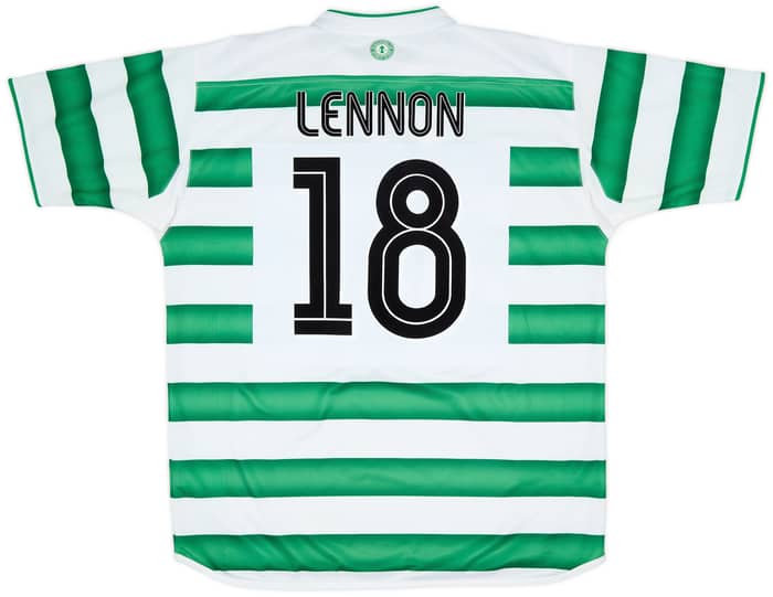 2003-04 Celtic Home Shirt Lennon #18 - 7/10 - (XL)