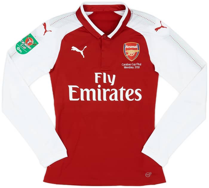2018 Arsenal Match Issue Carabao Cup Final Home L/S Shirt Willock #69