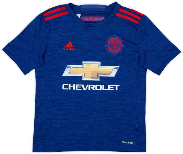2016-17 Manchester United Away Shirt Bailly #3 - 9/10 - (S.Boys)