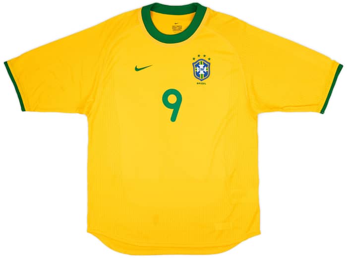 2000-02 Brazil Home Shirt Ronaldo #9 (S)