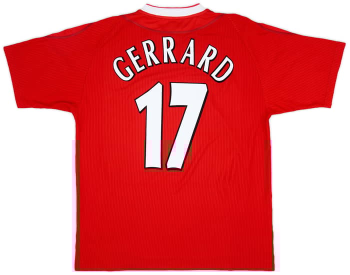 2002-04 Liverpool Home Shirt Gerrard #17 - 6/10 - (L)