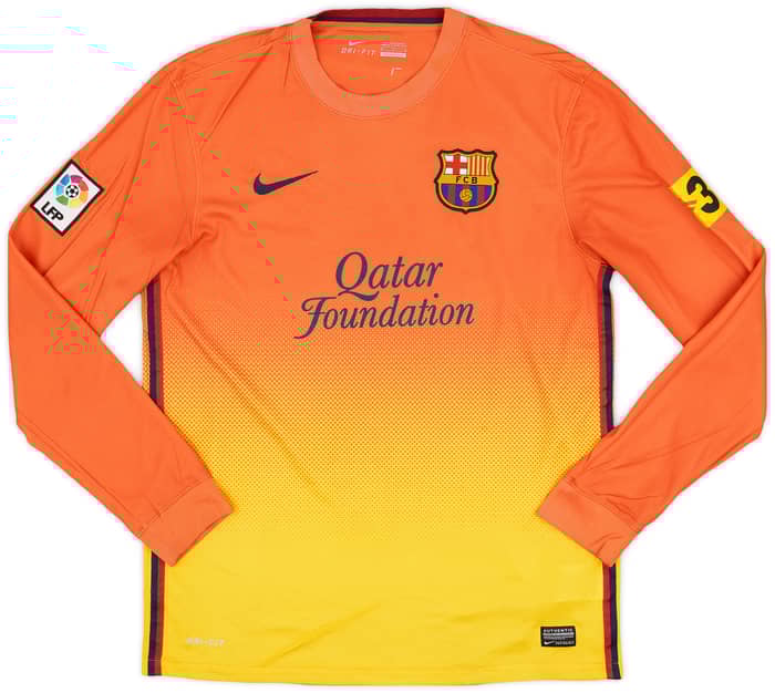 2012-13 Barcelona Away L/S Shirt Messi #10 - 8/10 - (M)
