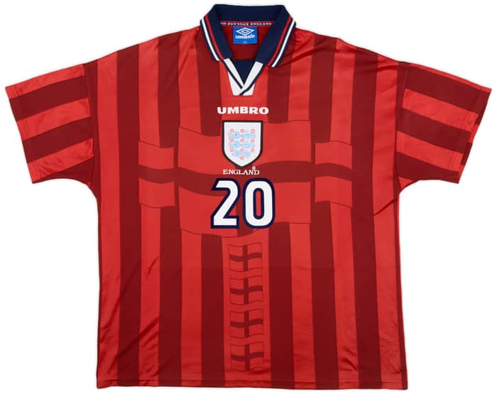 1997-99 England Away Shirt Owen #20 - 8/10 - (XXL)