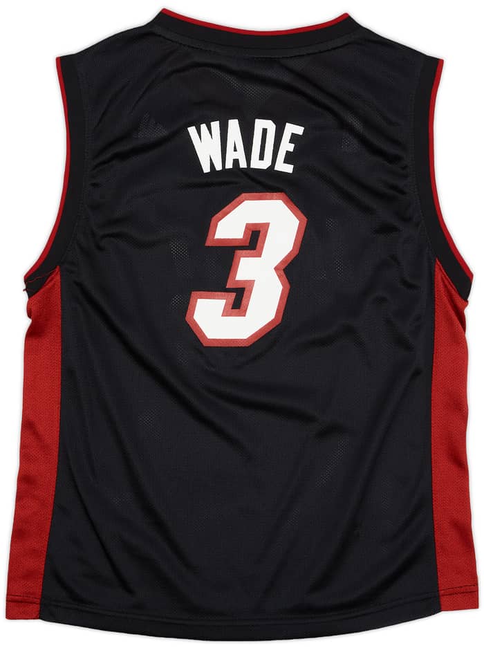 2006-10 Miami Heat Wade #3 adidas Away Jersey - 9/10 - (L.Boys)