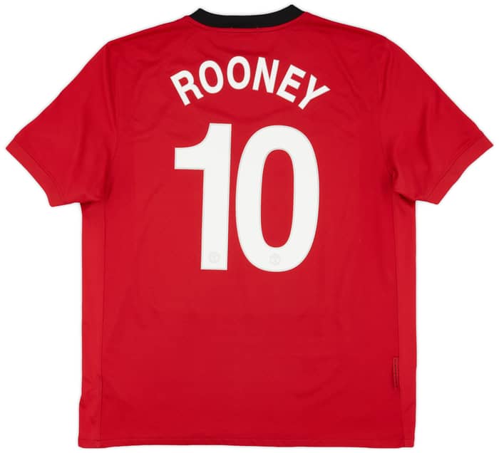2009-10 Manchester United Home Shirt Rooney #10 - 7/10 - (XL)