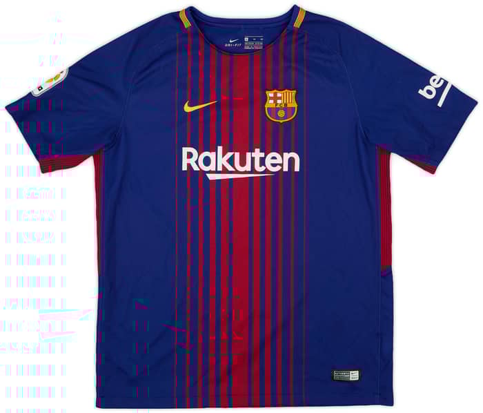 2017-18 Barcelona Home Shirt - 9/10 - (XL.Boys)