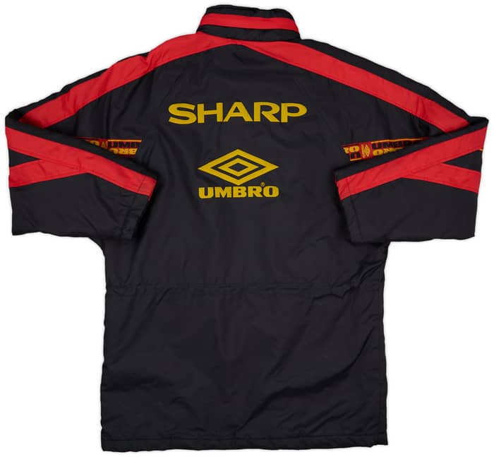1996-97 Manchester United Umbro Padded Bench Coat - 8/10 - (L)