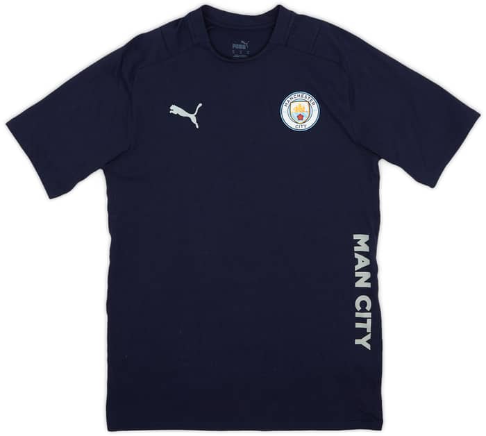 2021-22 Manchester City Puma Staff Issue Cotton Tee - 9/10 - (M)