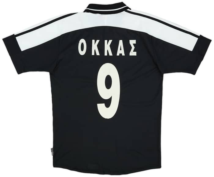 2000-01 PAOK Away Shirt Okkas #9 - 7/10 - (S)