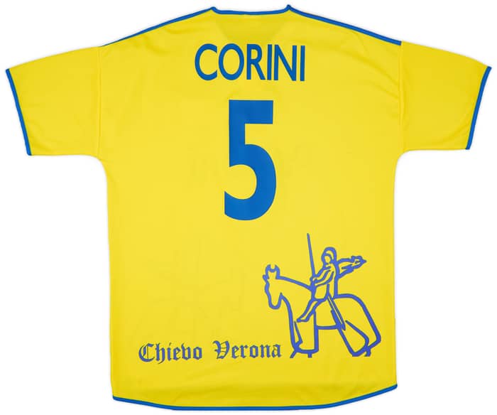 2001-02 Chievo Verona Home Shirt Corini #5 - 9/10 - (XXL)