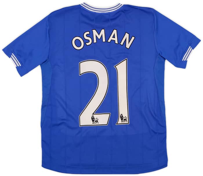 2009-10 Everton Home Shirt Osman #21 - 7/10 - (XL.Boys)