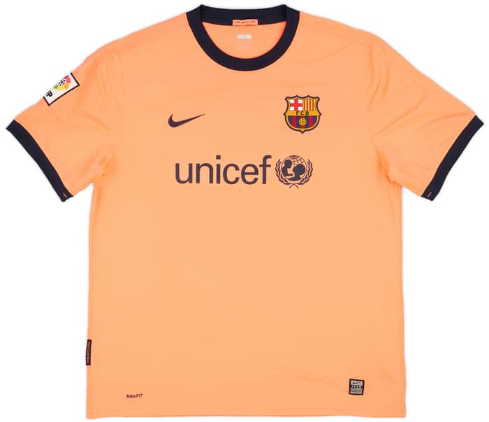 2009-10 Barcelona Away Shirt Messi #10 (XL)