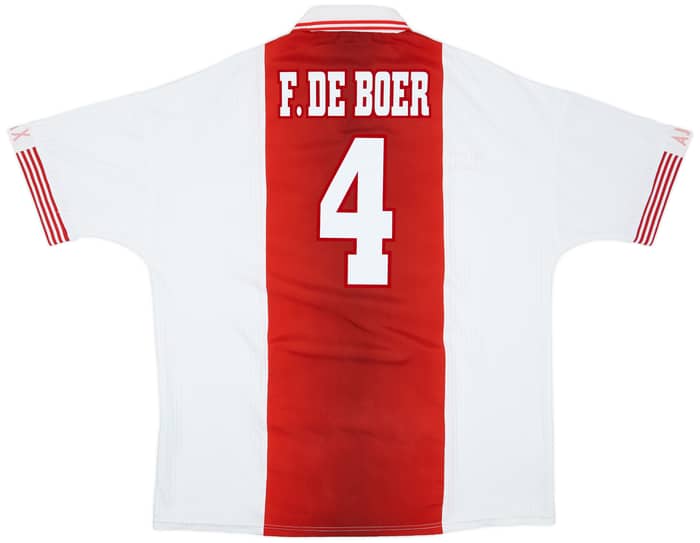 1998-99 Ajax Home Shirt F.De Boer #4 - 9/10 - (XXL)