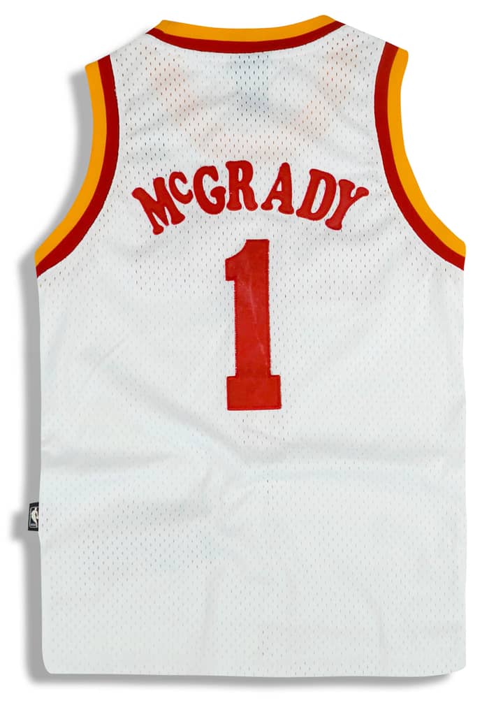 1993-95 Houston Rockets McGrady #1 Reebok Hardwood Classics Swingman Jersey (Home) Y