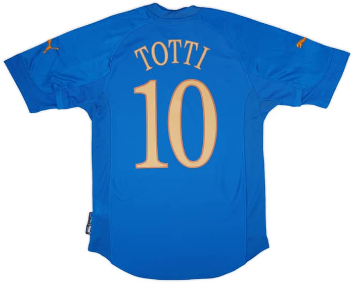 2004-06 Italy Home Shirt Totti #10 (S)