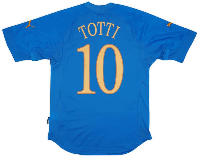 2004-06 Italy Home Shirt Totti #10 (S)