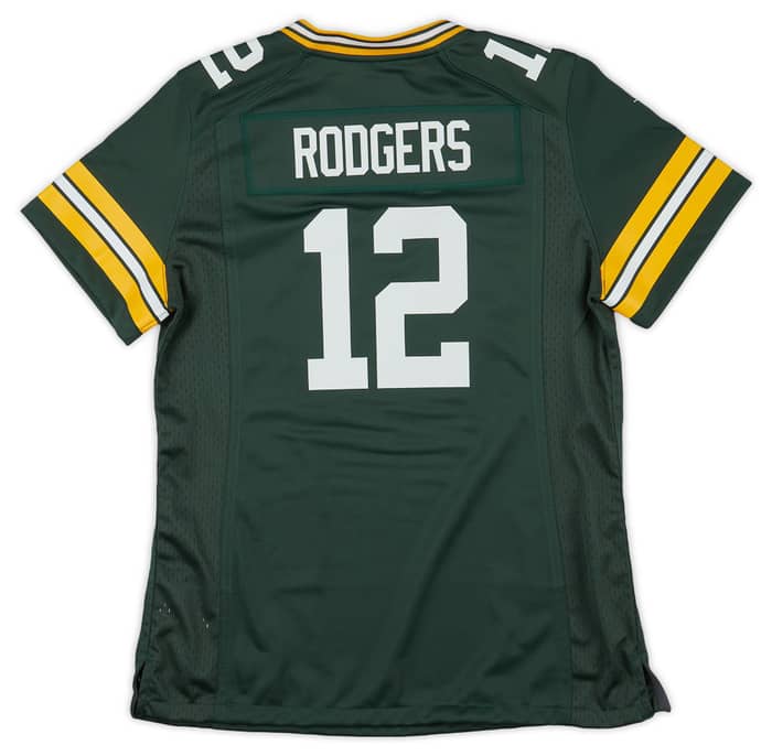 2012-22 Green Bay Packers Rodgers #12 Nike Game Jersey (Home) Womens (M) - W/Tags