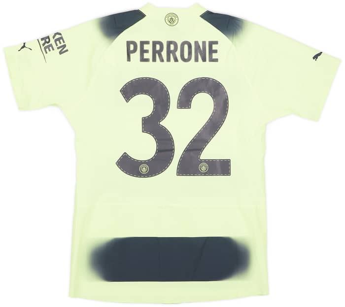 2022-23 Manchester City Match Issue FA Cup Third Shirt Perrone #32