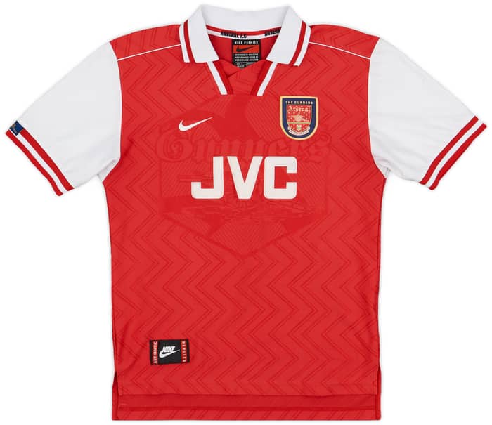1996-98 Arsenal Home Shirt Bergkamp #10 - 6/10 - (S)