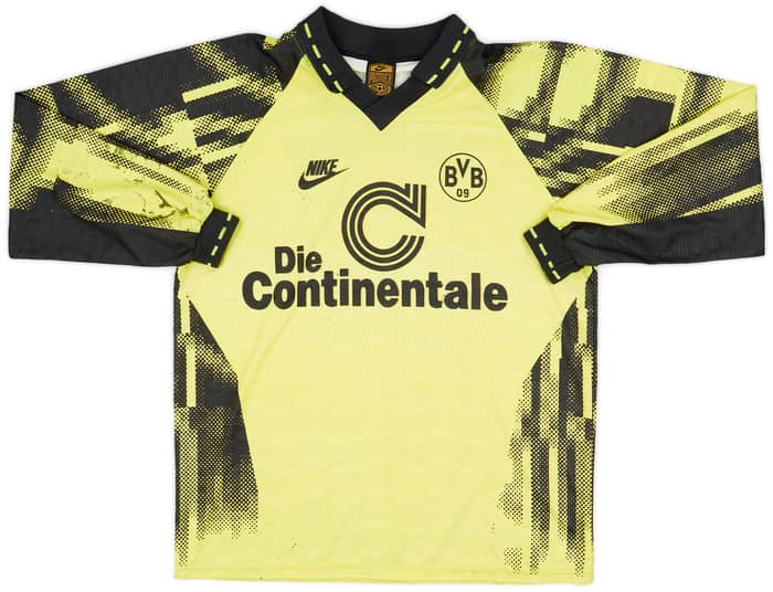 1992-93 Borussia Dortmund Home L/S Shirt - 5/10 - (L)