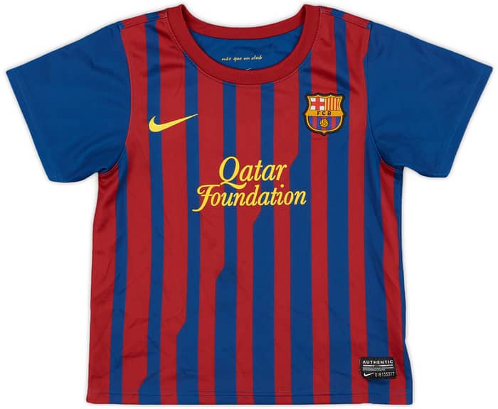 2011-12 Barcelona Home Shirt - 9/10 - (3-4 Years)