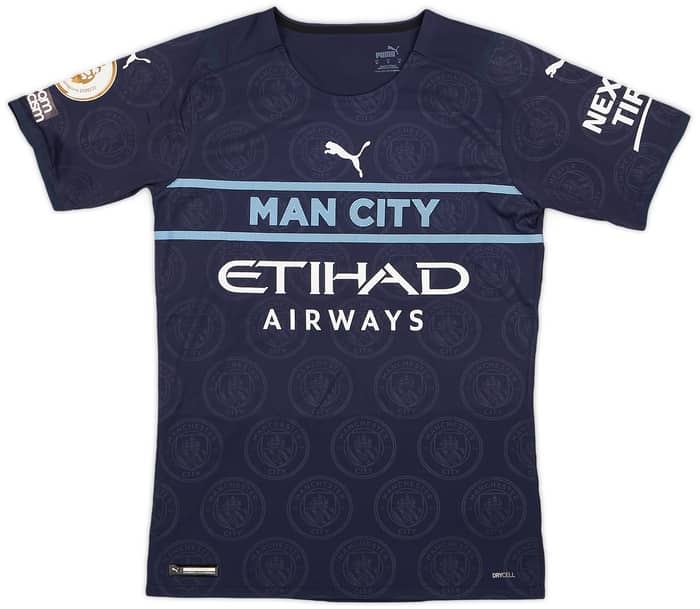 2021-22 Manchester City Match Issue Third Shirt Mahrez #26