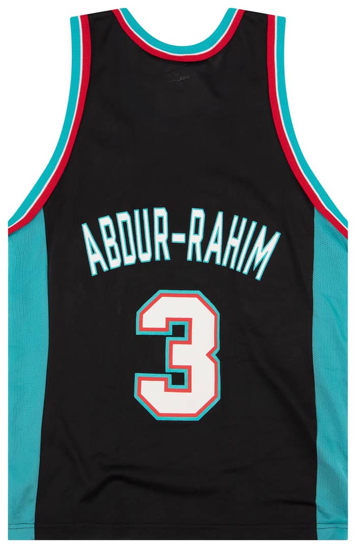 1997-00 Vancouver Grizzlies Abdur-Rahim #3 Champion Jersey (Alternate) S