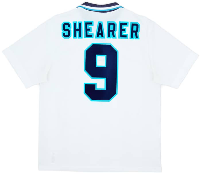 1995-97 England Home Shirt Shearer #9 - 8/10 - (L)