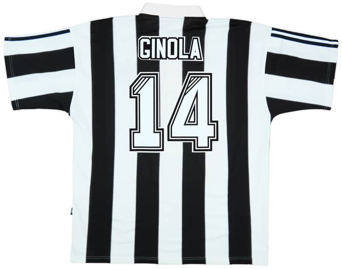 1995-97 Newcastle Home Shirt Ginola #14 - 6/10 - (XL)