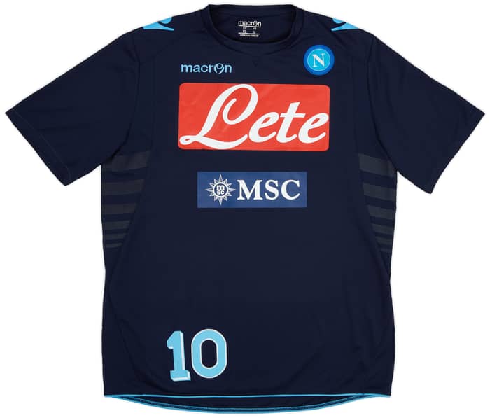 2013-14 Napoli Player Issue Training Tee # - 5/10