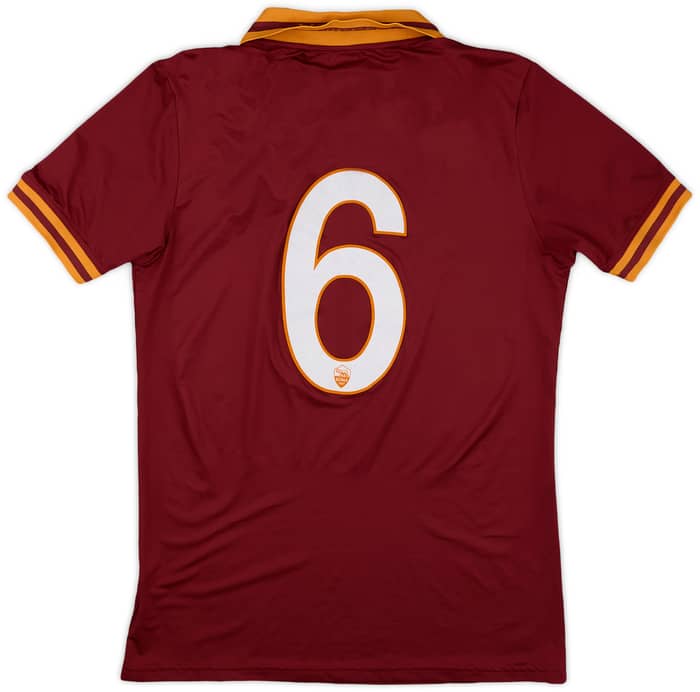 2013-14 Roma Home Shirt #6 - 5/10 - (M)