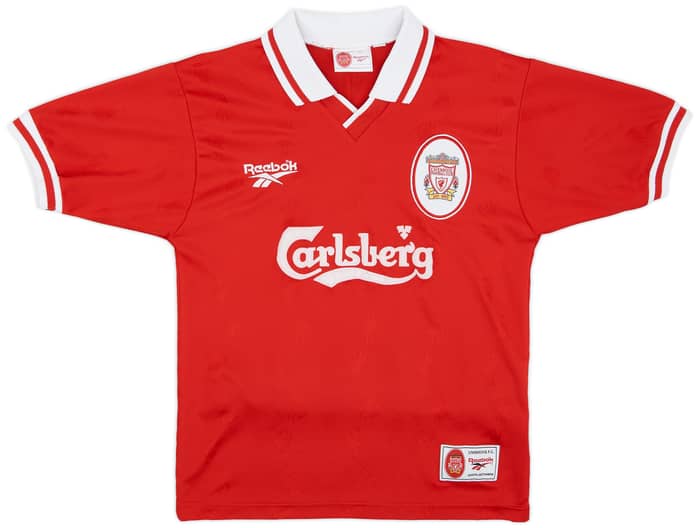 1996-98 Liverpool Home Shirt McManaman #7 - 6/10 - (S)