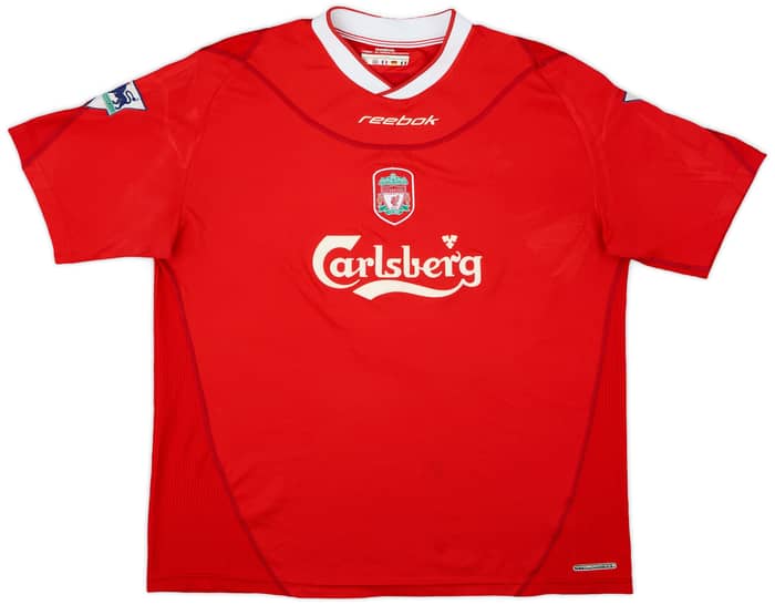 2002-04 Liverpool Home Shirt Henchoz #2 - 7/10 - (XL)