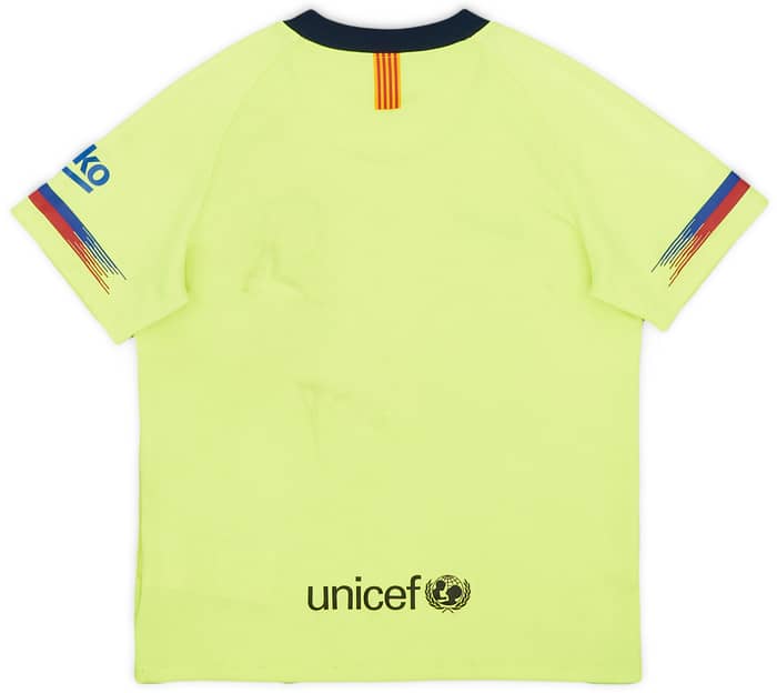 2018-19 Barcelona Away Shirt - 7/10 - (7-8 Years)