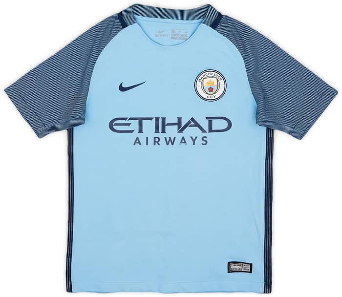 2016-17 Manchester City Home Shirt Iheanacho #72 - 6/10 - (S.Boys)